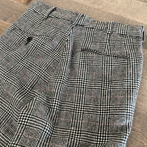 R13 Colleen Prince Of Wales Checked Straight Leg Pants US26 - Picture 5 of 5